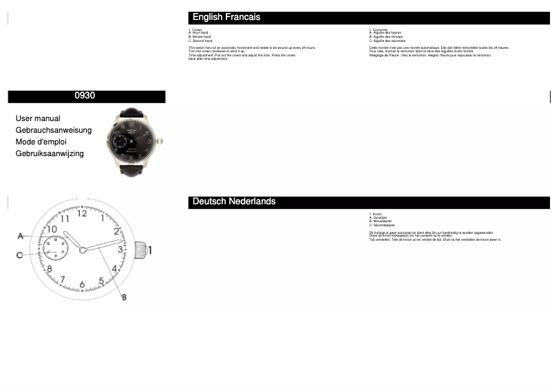 Page 1 of the manual User Manual Davis 0930