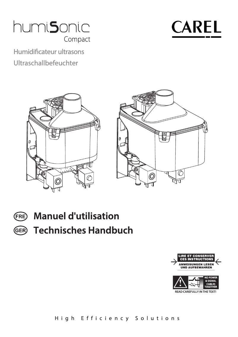 First page image of the manual for humiSonic Compact