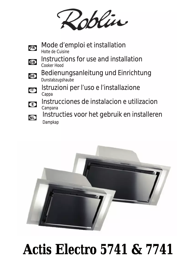First page image of the manual for Actis Electro 5741