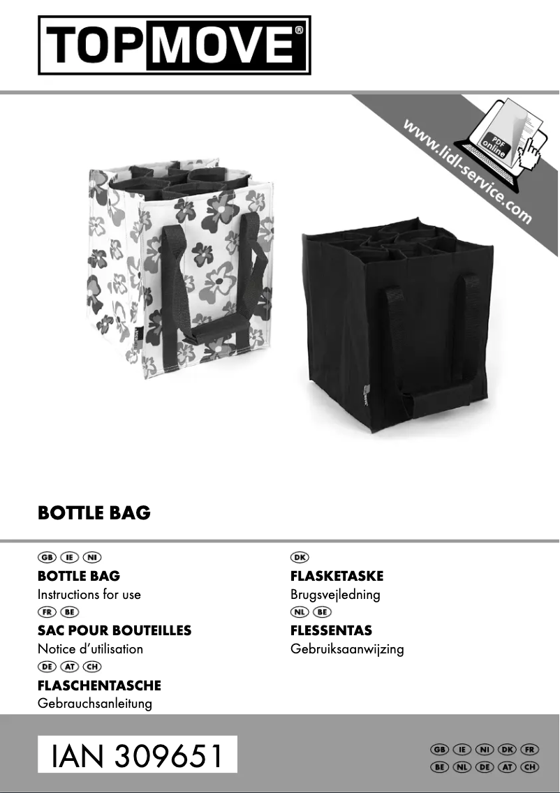 Page 1 of the manual User Manual Topmove IAN 309651