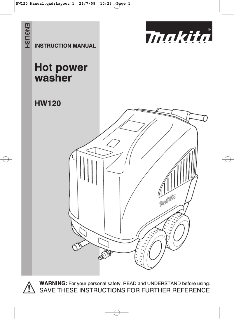 Page 1 of the manual User Manual Makita HW120