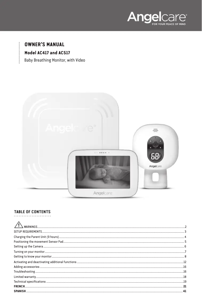 First page image of the manual for AC417