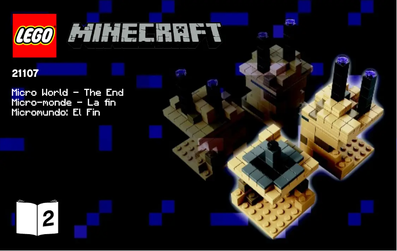 First page image of the manual for Minecraft 21107