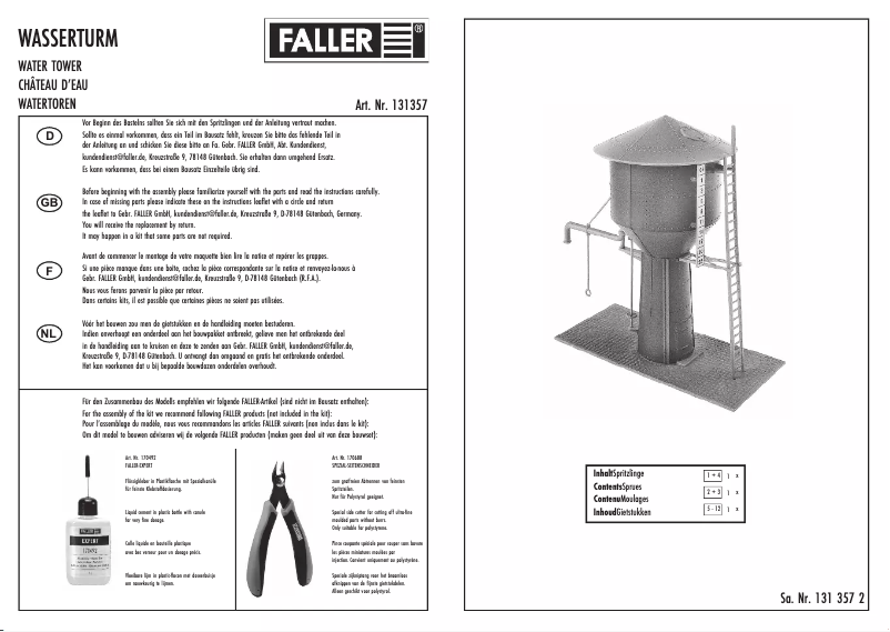 First page image of the manual for 131357