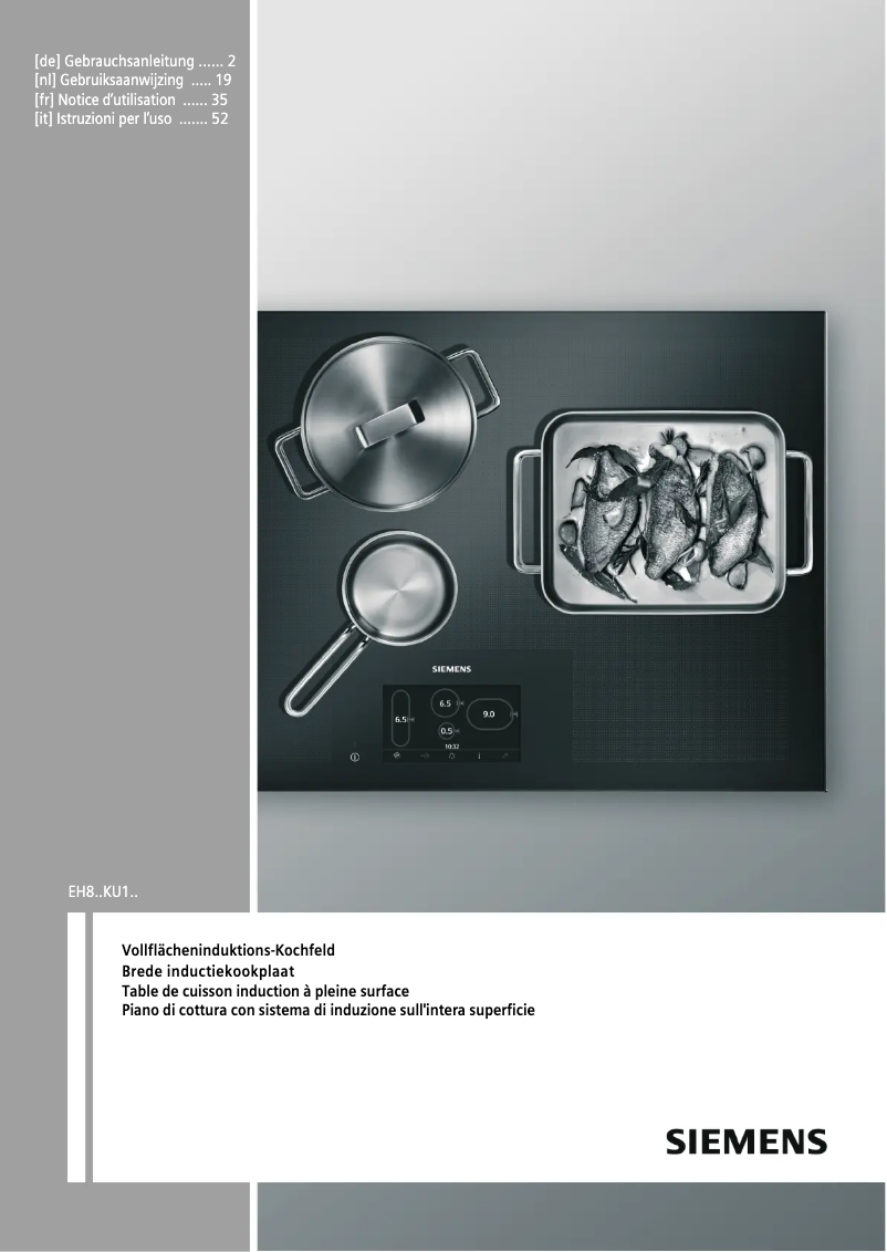 First page image of the manual for EH875KU11E