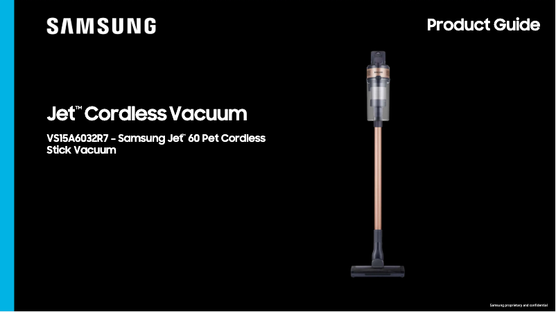 First page image of the manual for Jet 60 Pet