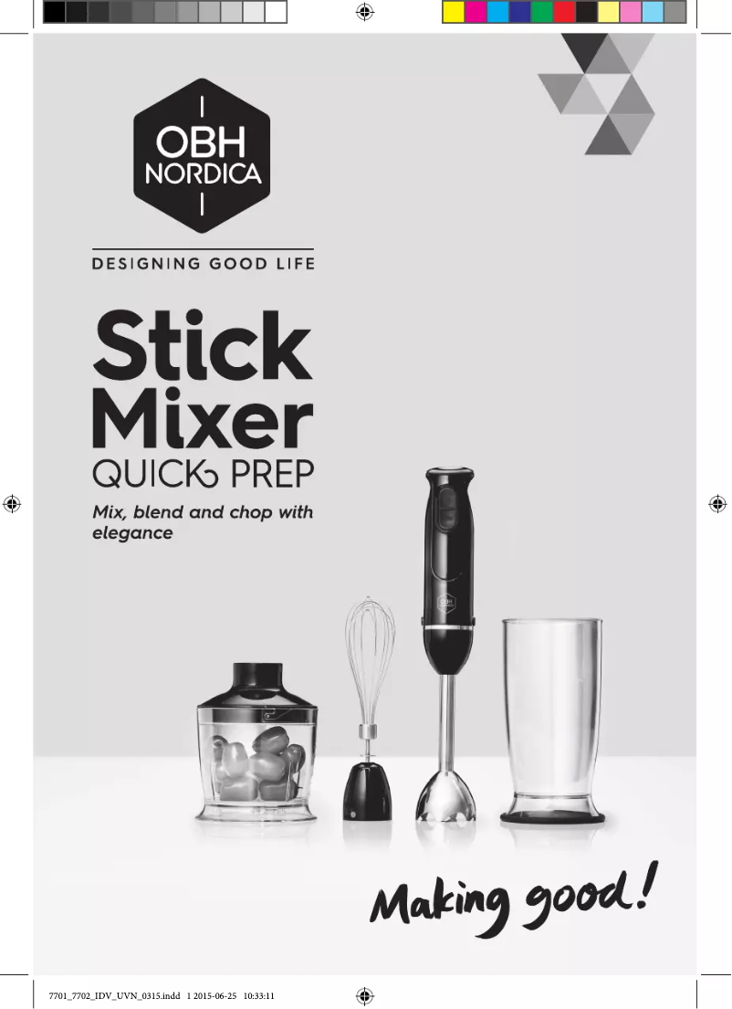 First page image of the manual for Quick Prep 7702