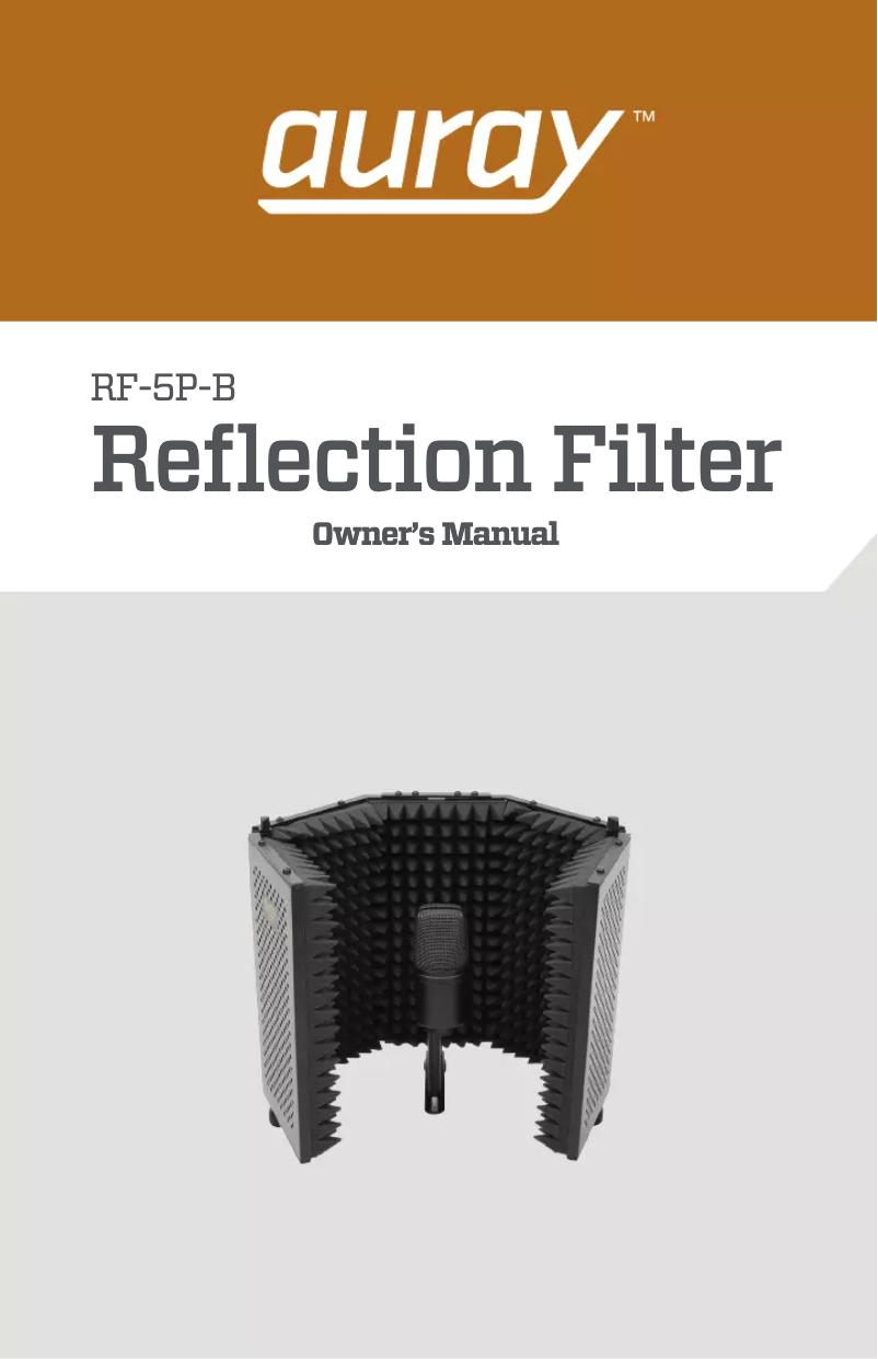 Page 1 of the manual User Manual Auray RF-5P-B