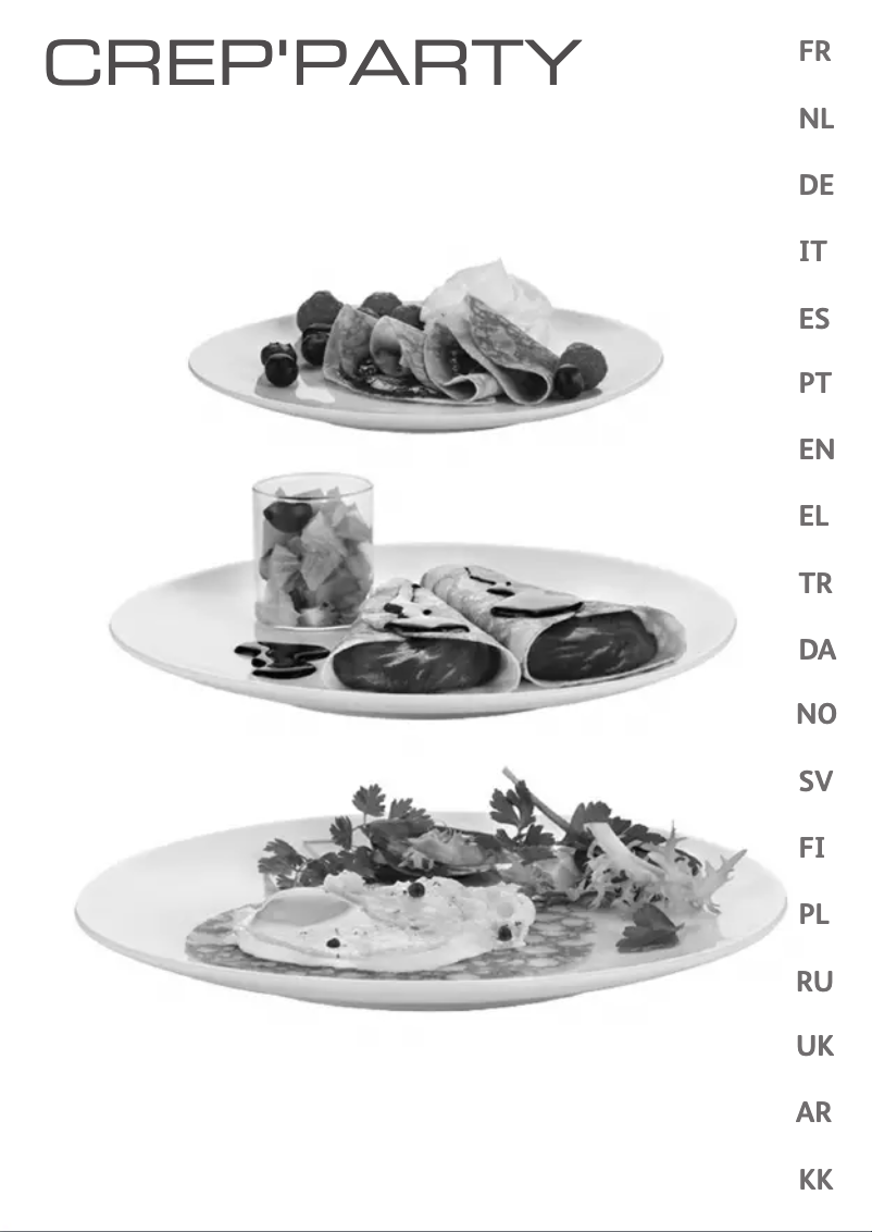 First page image of the manual for CrepParty YY4003FB