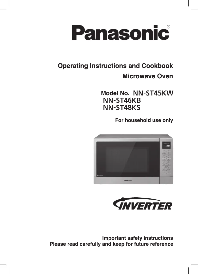 Page 1 of the manual User Manual Panasonic NN-ST46