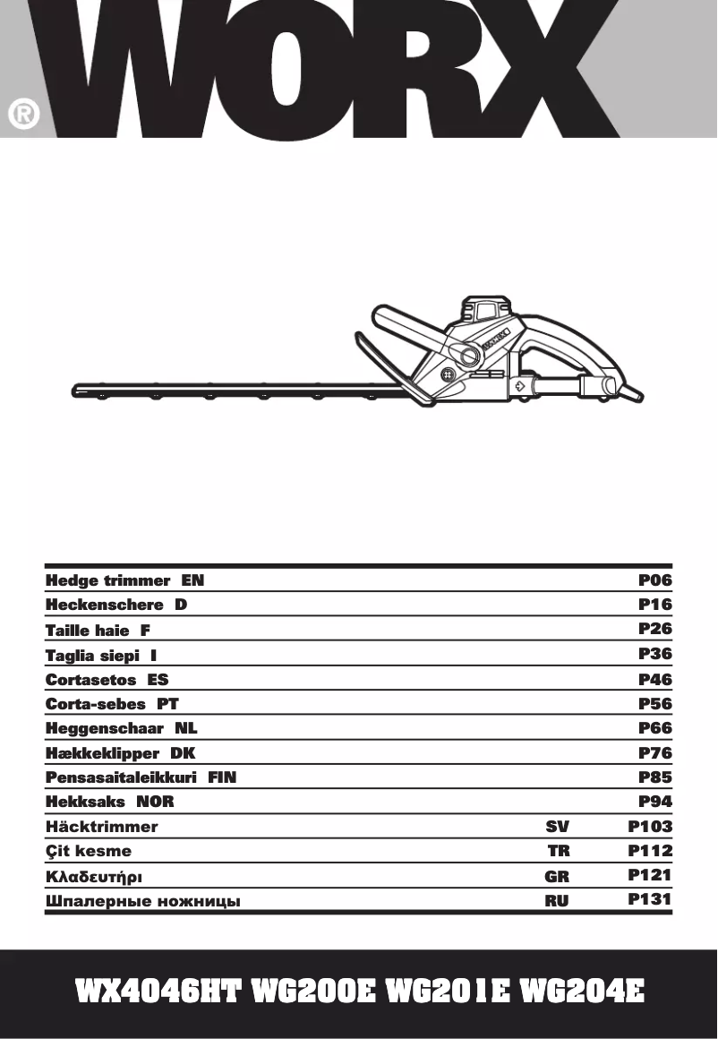 Image de la première page du manuel de l'appareil WX4046HT