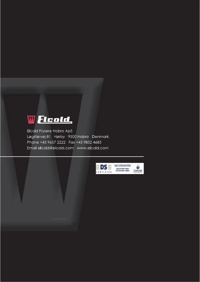 Page 1 of the manual User Manual Elcold PRO 41