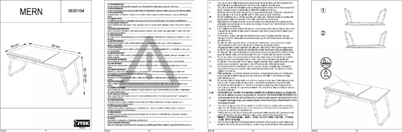 Page 1 of the manual User Manual JYSK Mern (60x27x34)