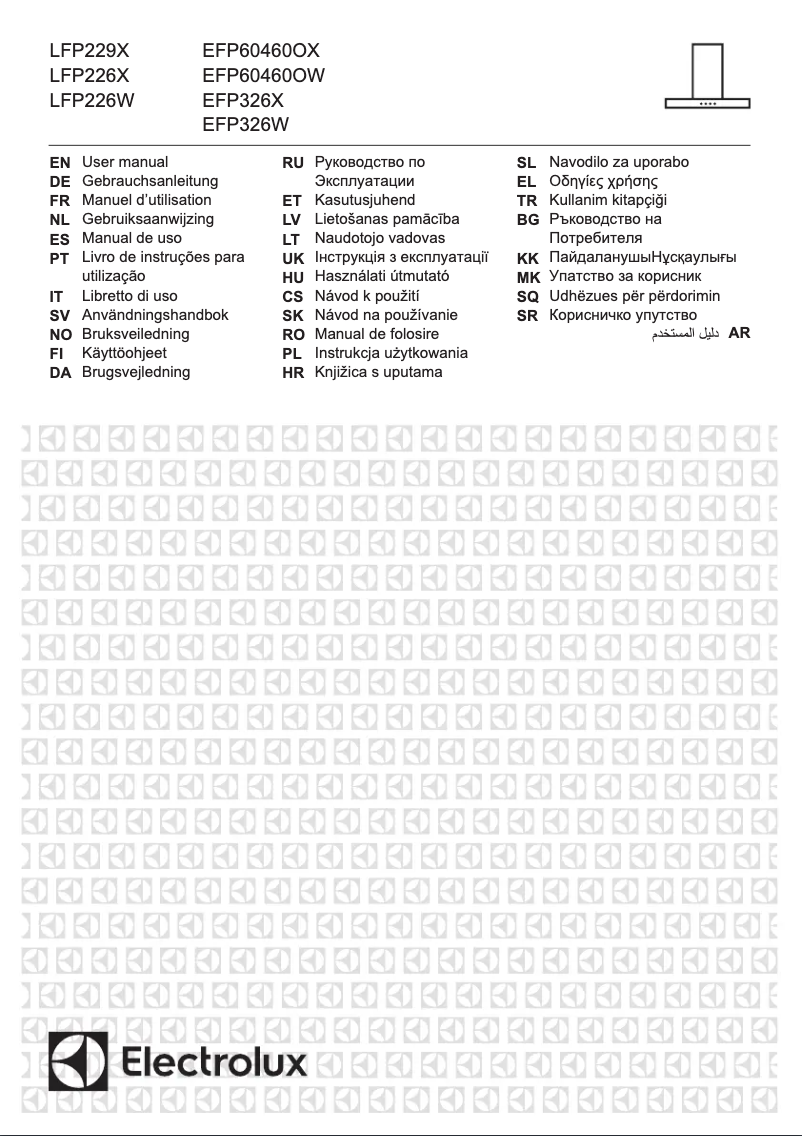 First page image of the manual for EFP326W