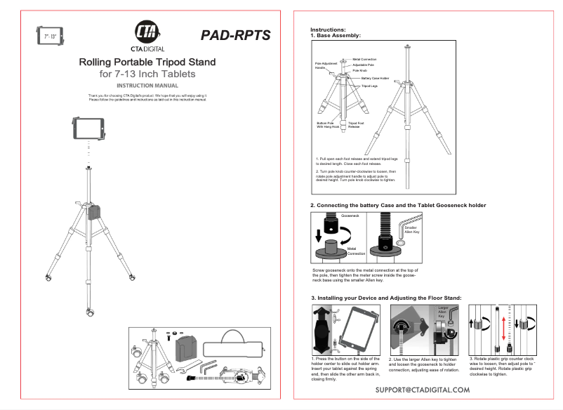 First page image of the manual for PAD-RPTS