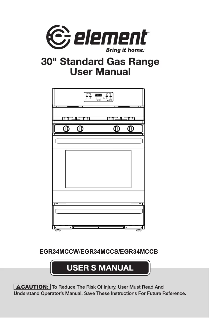 Page 1 of the manual User Manual Element EGR34MCCB