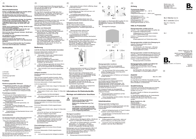Page 1 of the manual User Manual Berker 17880069