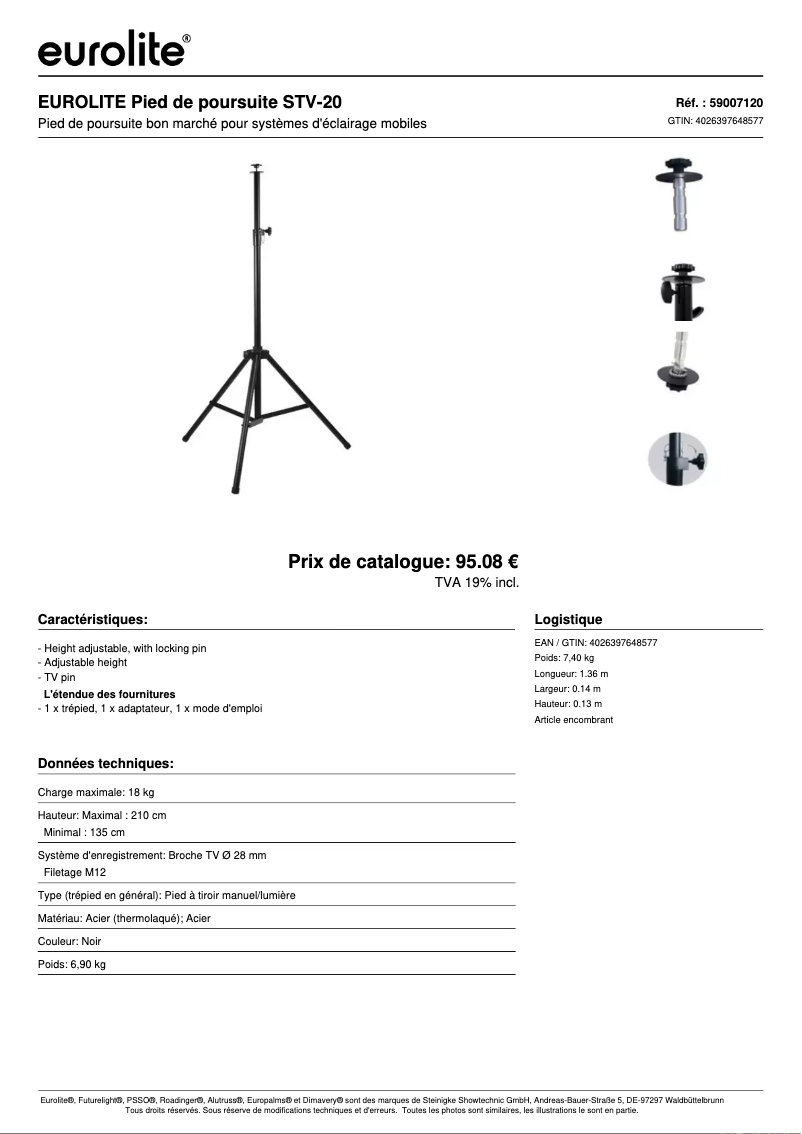 First page image of the manual for STV-20