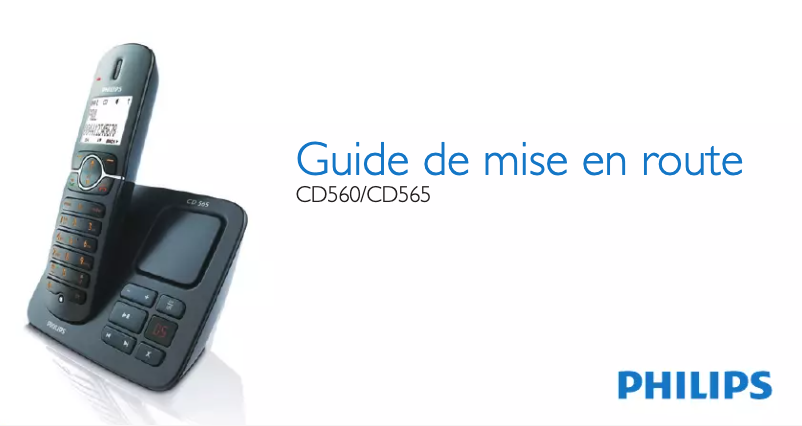 First page image of the manual for CD565