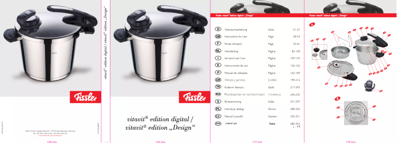 First page image of the manual for Vitavit Digital