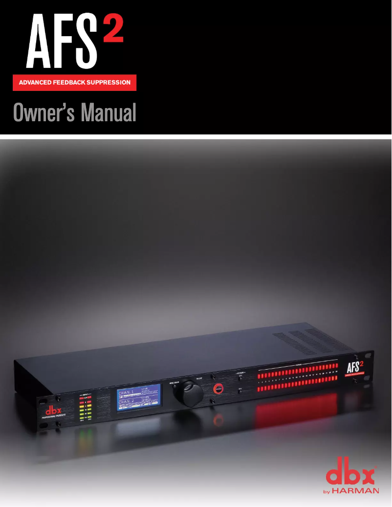 First page image of the manual for AFS2