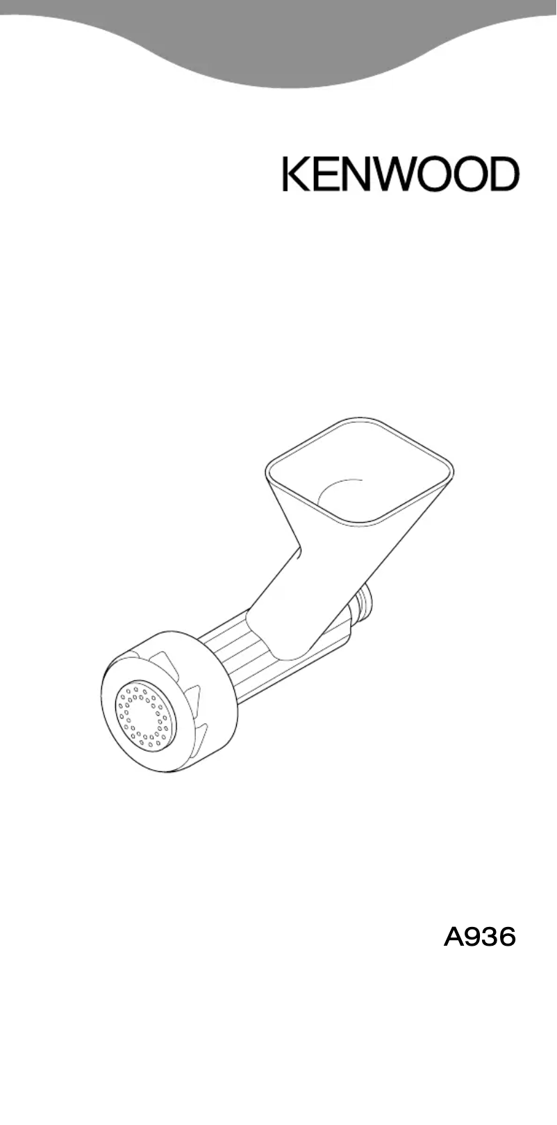 First page image of the manual for AT936