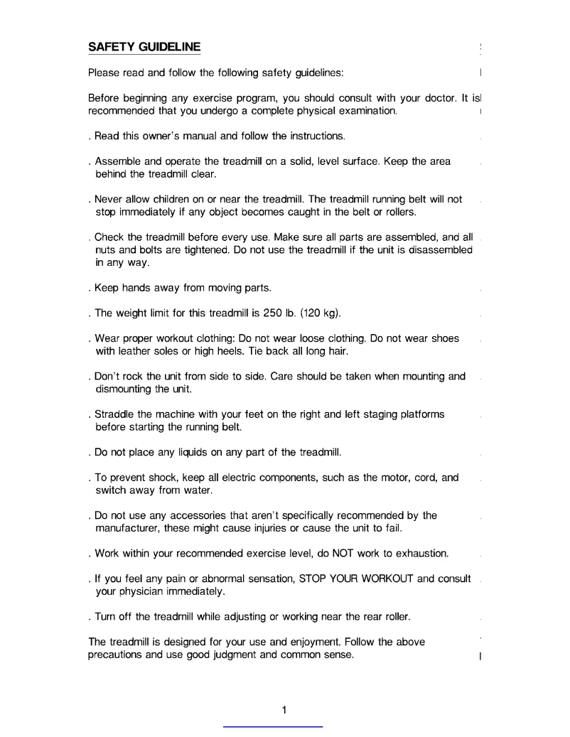 First page image of the manual for 1098