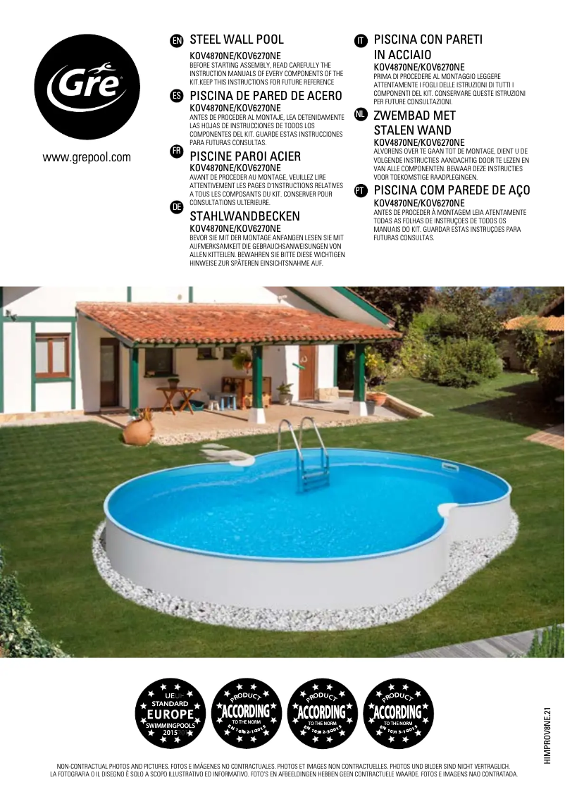 Page 1 of the manual User Manual Gre KOV6270NE