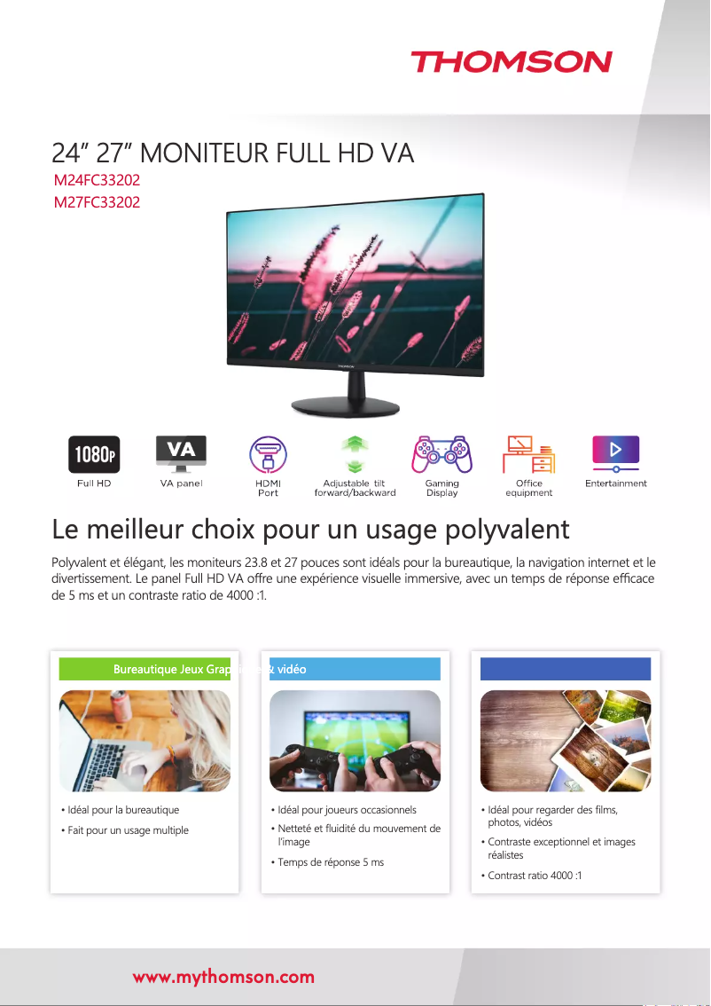 Image de la première page du manuel de l'appareil M24FC33202