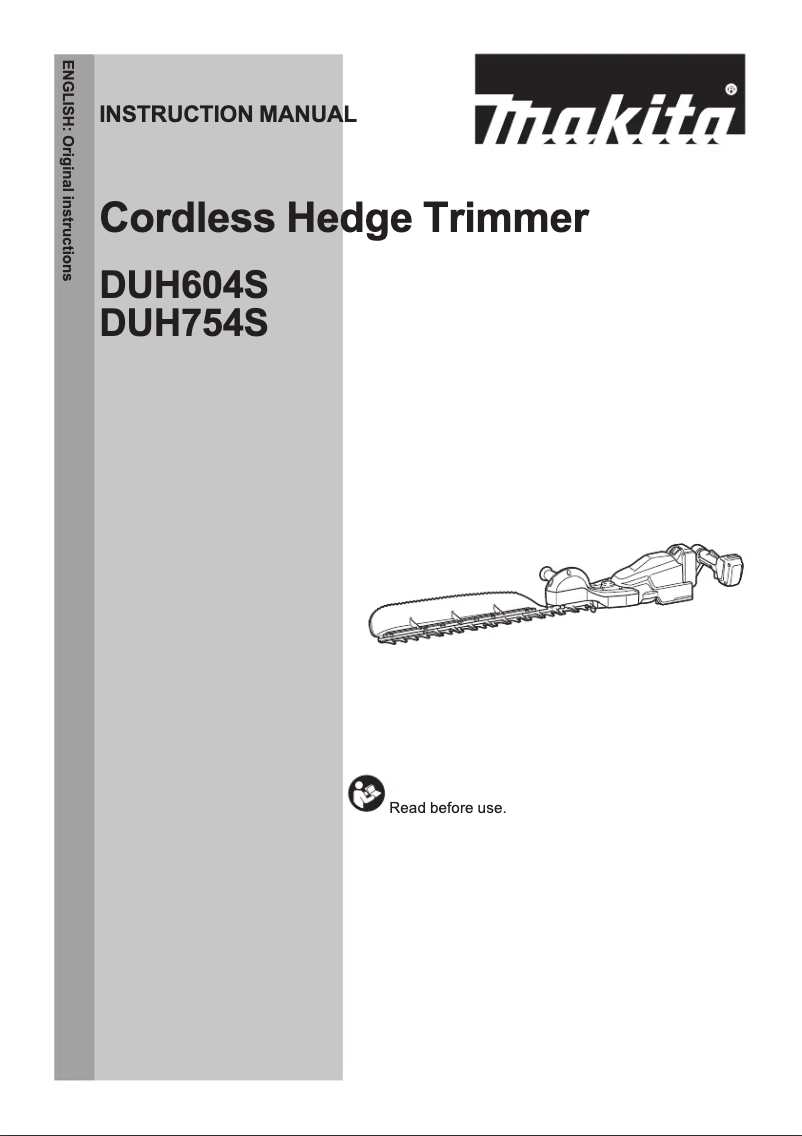 First page image of the manual for DUH754SRT