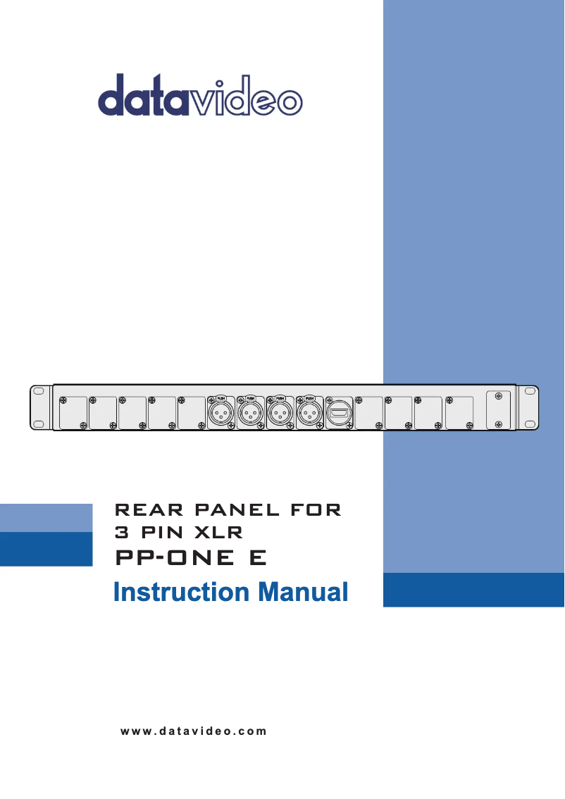 First page image of the manual for PP-ONE E