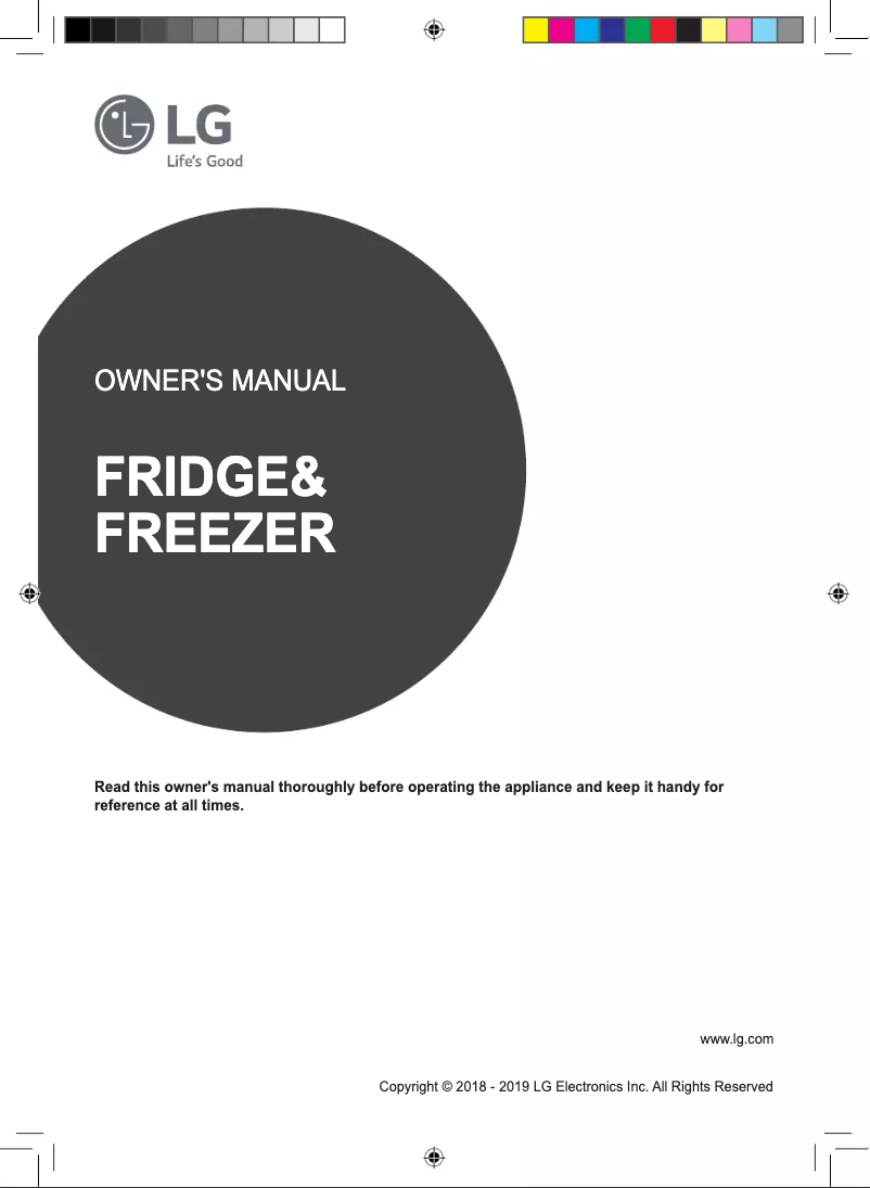 First page image of the manual for LB46TGT