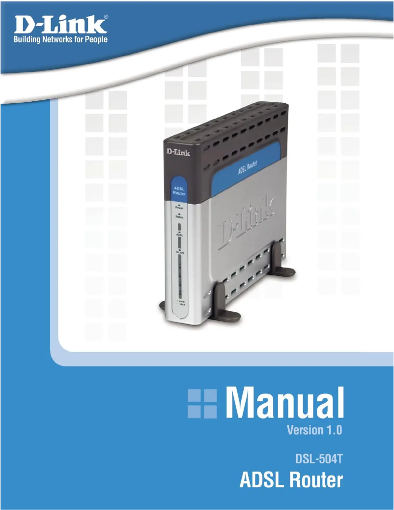 First page image of the manual for DSL-504T