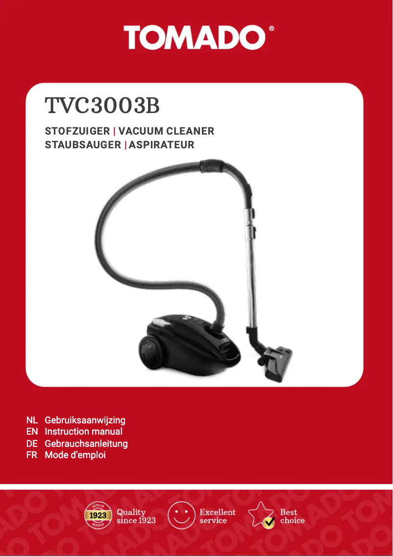 First page image of the manual for TVC3003B