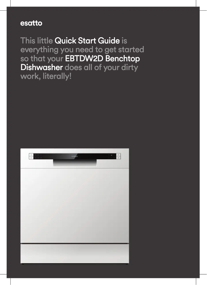Page 1 of the manual Quick Start Guide Esatto EBTDW2D