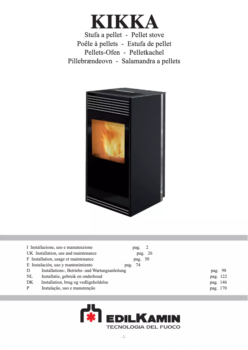 First page image of the manual for KIKKA