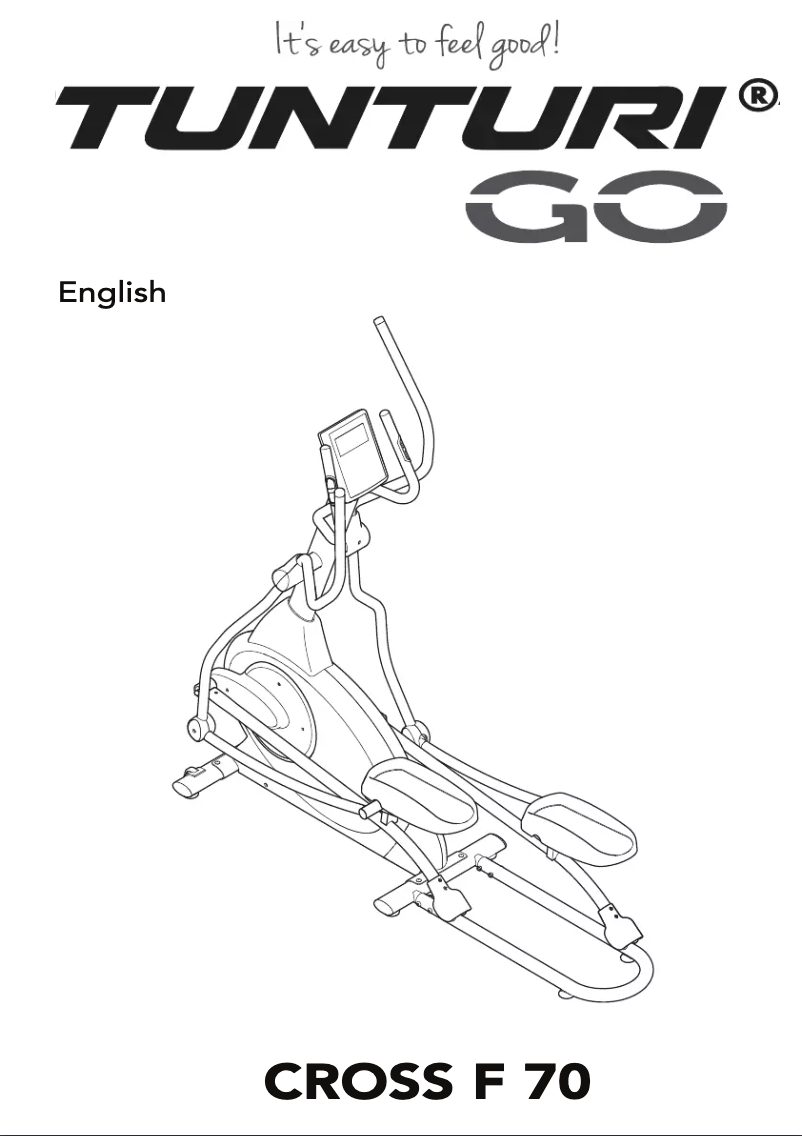 Page 1 of the manual User Manual Tunturi Go F 70