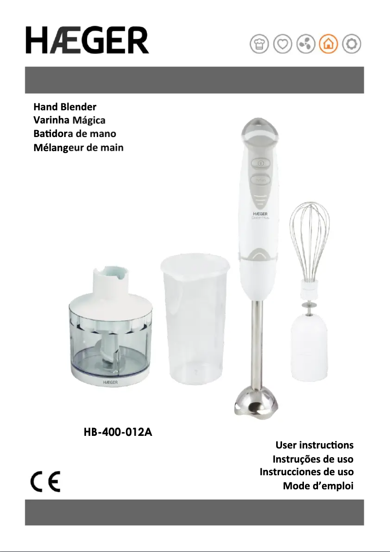 First page image of the manual for Doce Plus HB-400.012A