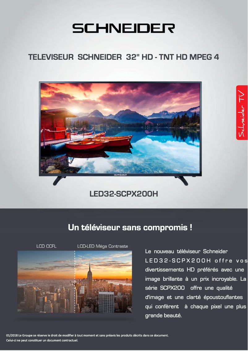 First page image of the manual for LED32-SCPX200H