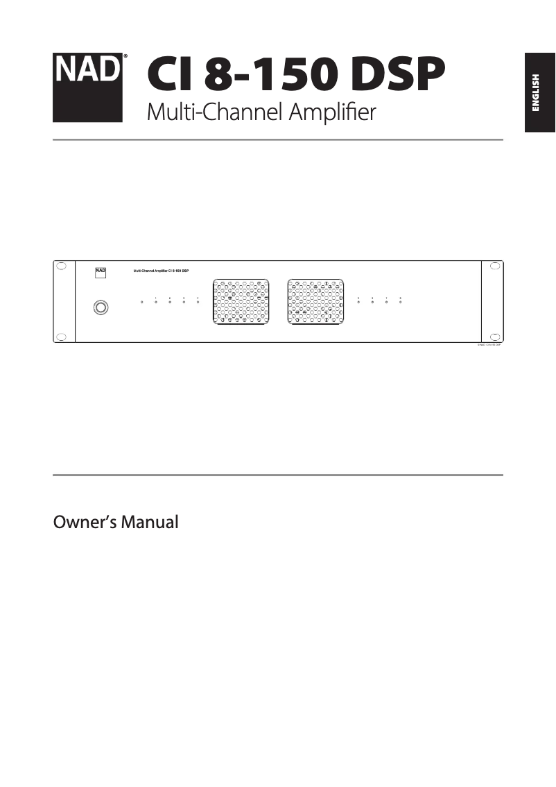First page image of the manual for CI 8-150 DSP
