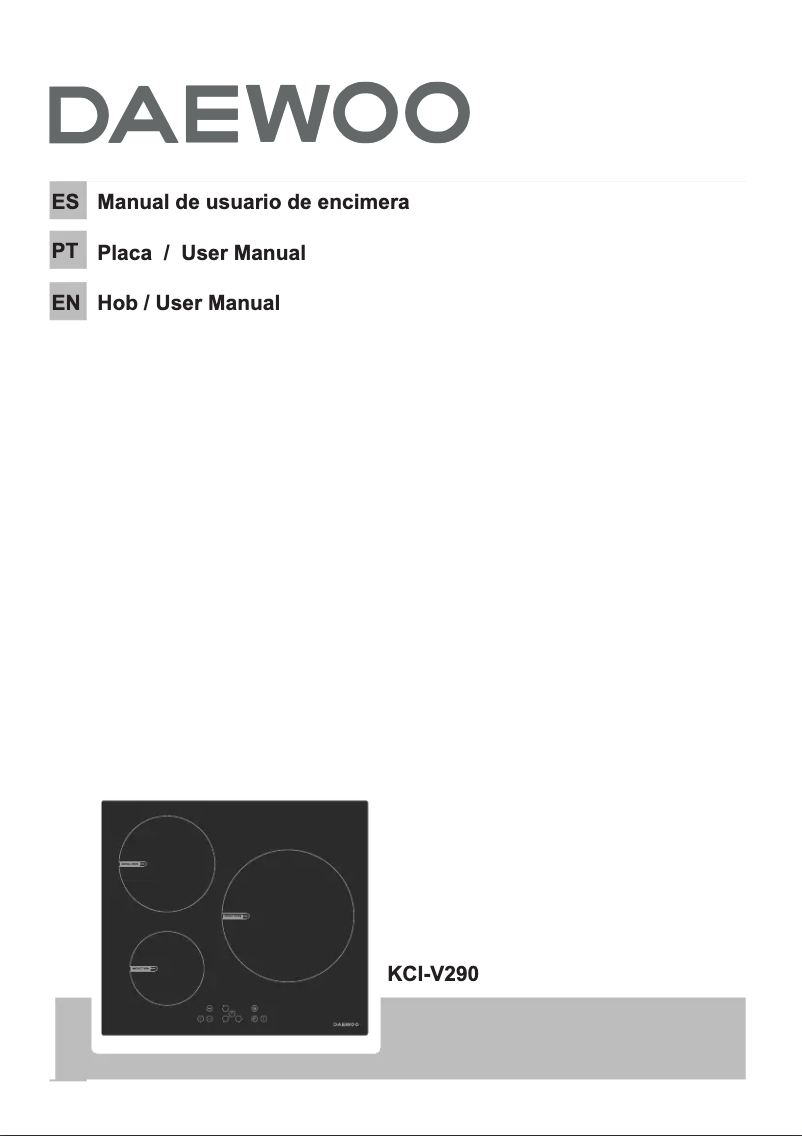 Page 1 of the manual User Manual Daewoo KCI-V290
