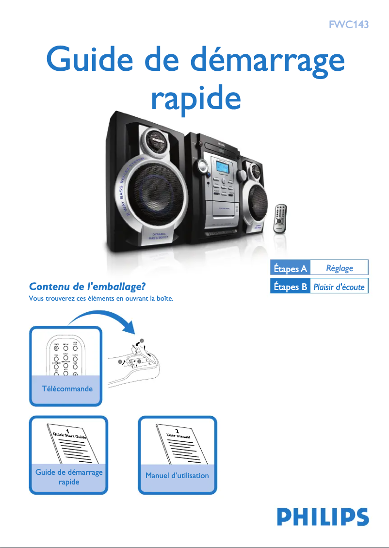 First page image of the manual for FWC143