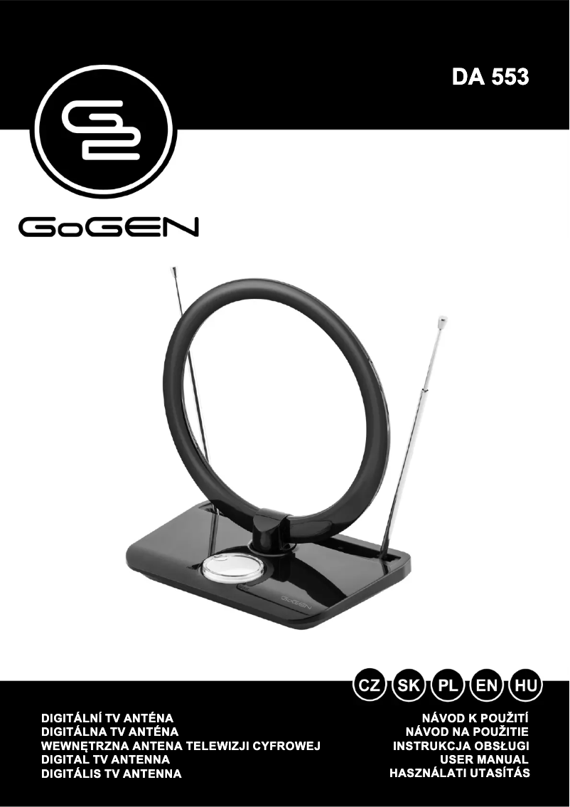 Page 1 of the manual User Manual GoGen DA553