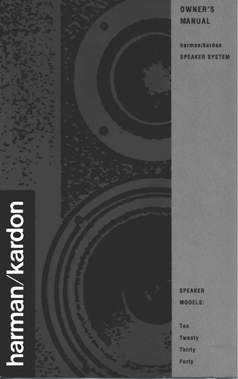 First page image of the manual for Thirty