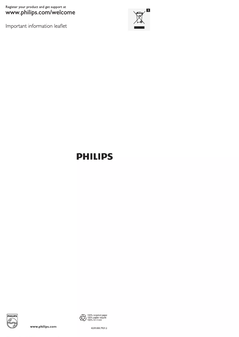 Page 1 of the manual Brochure Philips ActiveTouch GC550