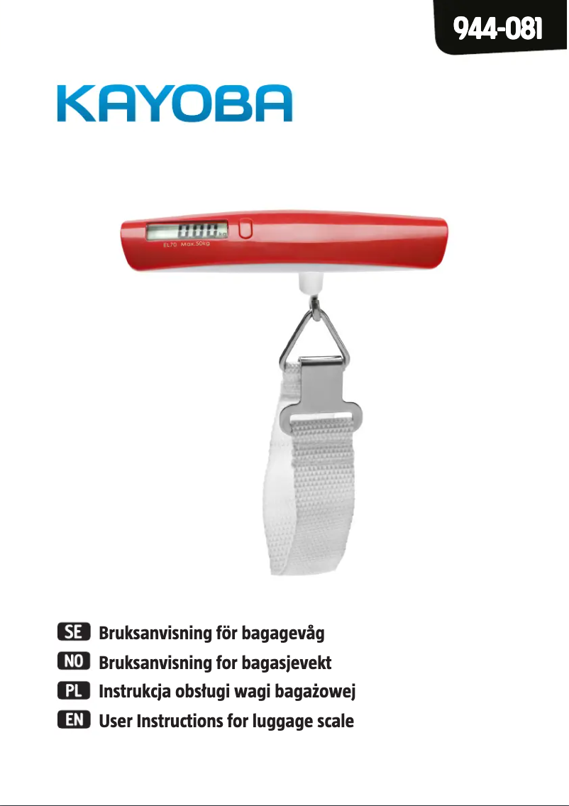 First page image of the manual for 944-081