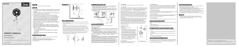 Page 1 de la notice Manuel utilisateur Midea FS40-12HR