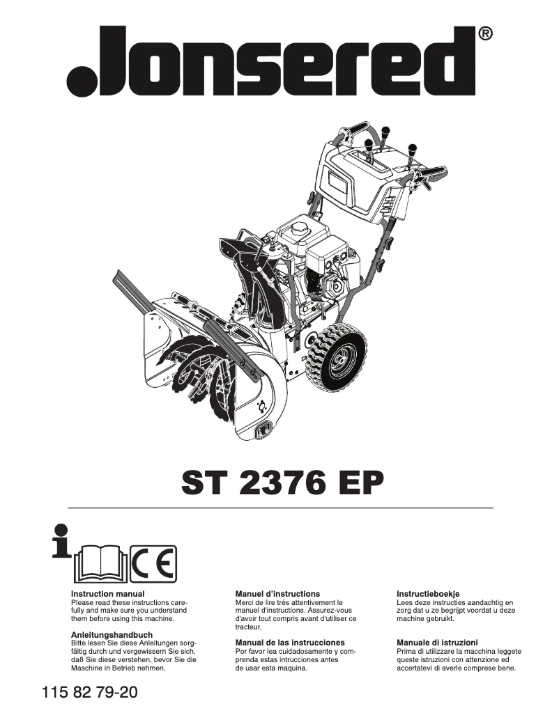First page image of the manual for ST2376EP
