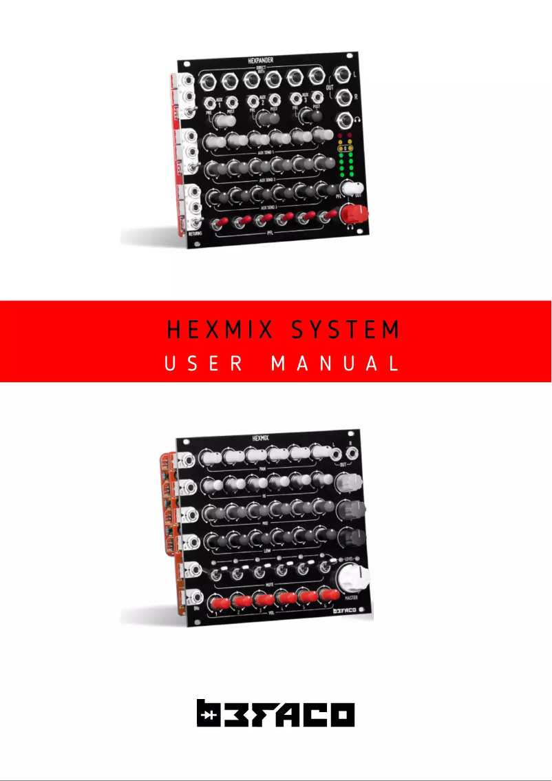 First page image of the manual for Hexpander