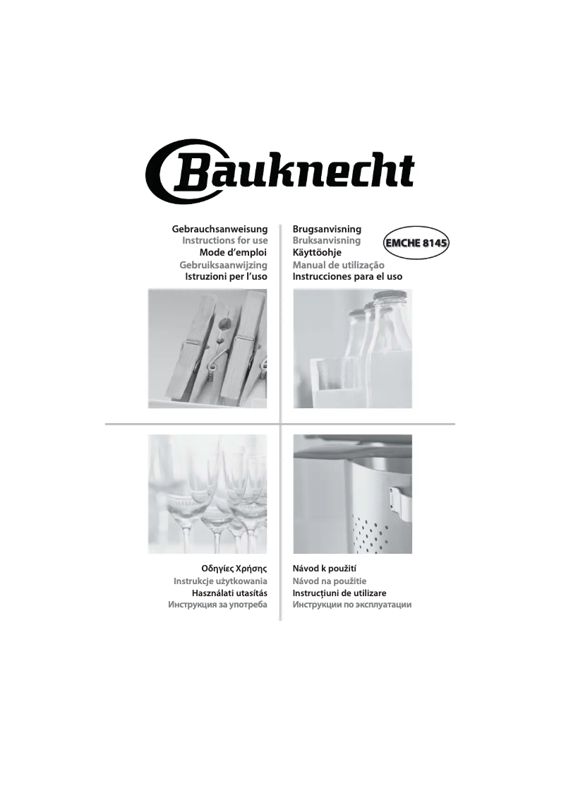 Page 1 of the manual User Manual Bauknecht EMCHE 8145 EW